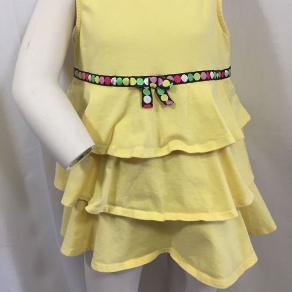 Gymboree Spring Ruffle Tank Dress Polka Dot Belt - Picture 6 of 7